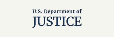 US Department of Justice text only